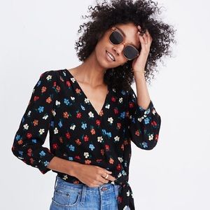 Madewell Wrap Top I’m Pressed Flowers